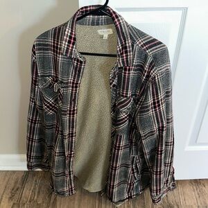 Sonoma Goods Lifestyle Sherpa Lined Plaid Jacket